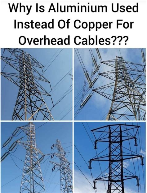 Why is aluminum used for the electricity cables of the  